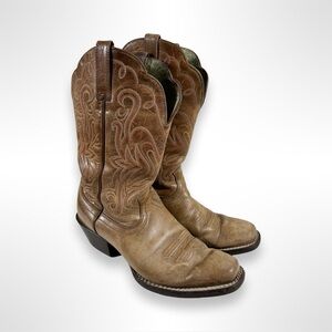 ARIAT round up square toe western boots